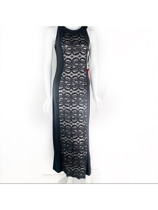 R & M Richards Dresses & Skirts - NEW-R&M Richards Lace Panel/SequinBeaded MaxiDress